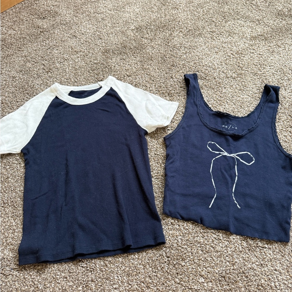 Brandy Melville and Pac Sun shirts